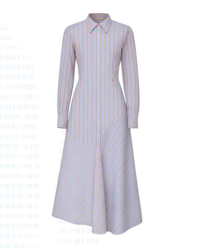 Panelled Shirt Dress
