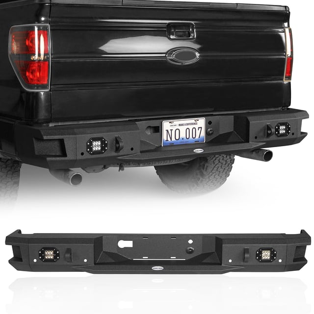 Ford Discovery Black Rear Bumper Replacement (06-14 F-150) -  Hooke Road