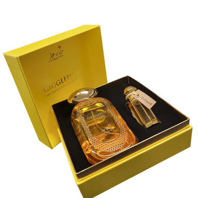 Gigglepuff Eau De Parfum & Hallopuff Concentrated Oil Perfum  GIFT SET by Hekayat Attar