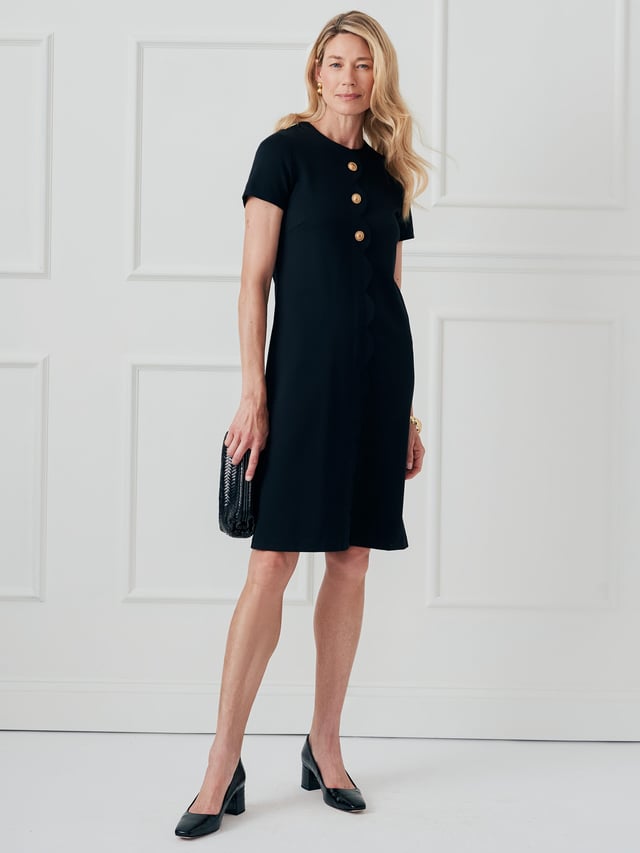 Black Solid Florence Dress | Women's Dresses | J.McLaughlin