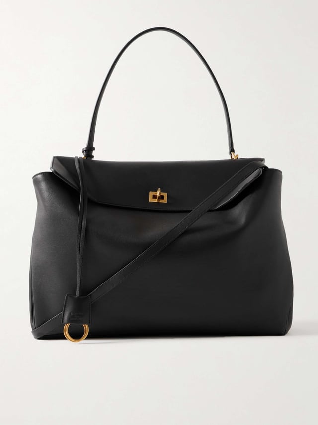 Rodeo Large Leather Tote Bag - black - One Size