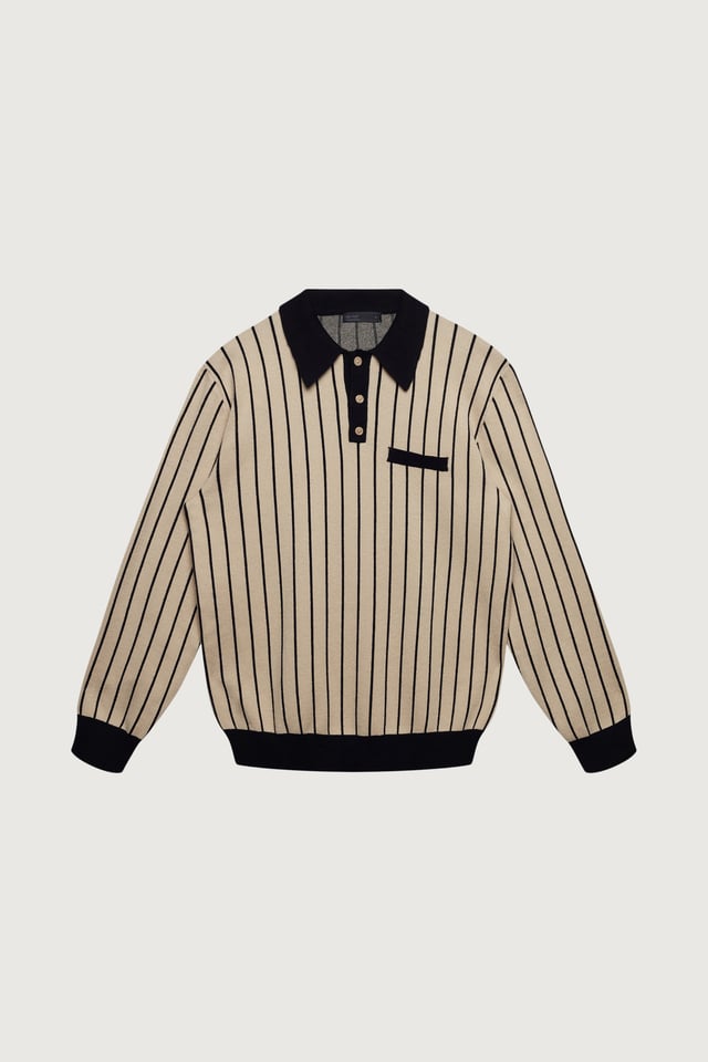 STRIPED RUGBY SWEATER