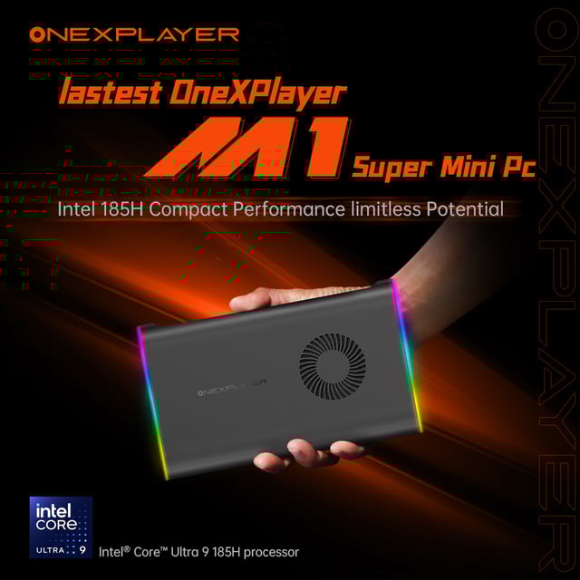 OneXPlayer M1 - World's Most Powerful Mini PC with intel Core Ultra 9 185H Processor