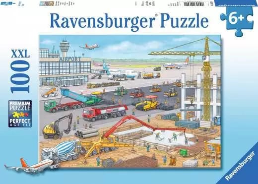 Children’s Jigsaw Puzzle Construction at the Airport - 100 Pieces Puzzle