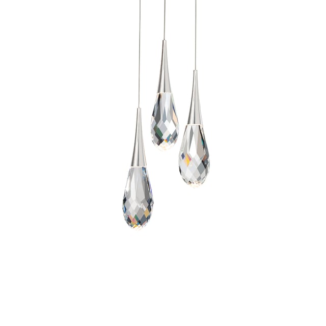 Hibiscus 3 Light LED Multi-Light Pendant