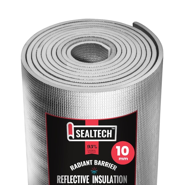 Ultra Heavy Duty 10mm Reflective Insulation Roll Soundproofing Thermal Shield 36 in. X 40 ft