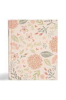 CSB Notetaking Bible, Expanded Reference Edition, Floral Cloth Over Board, Black Letter, Journaling Space, Cross-References, Reading Plan, Easy-to-Read Bible Serif Type