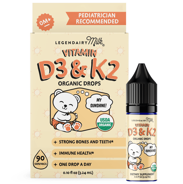 Organic Baby and Toddler D3&K2 Drops