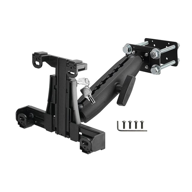LockVise™ Locking Forklift Front Guard Tablet Mount with 10.25 inch Metal Robust™ Shaft