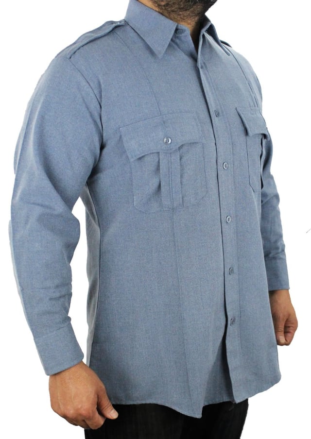 Poly Rayon Long Sleeve Uniform Shirt