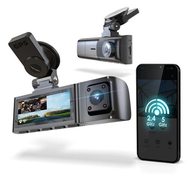 Rexing R316 4K Dash Cam with Wi-Fi &amp; GPS