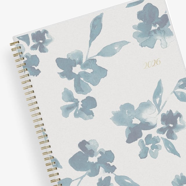 Bakah Blue 2025 Weekly Monthly 8.5x11 Planning Calendar