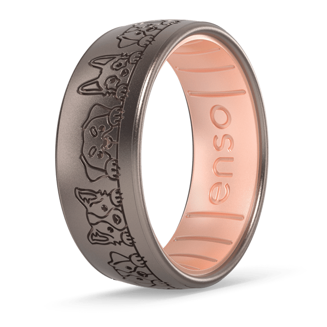 Enso Cares Best Friends Animal Society Silicone Ring - Dogs All Around