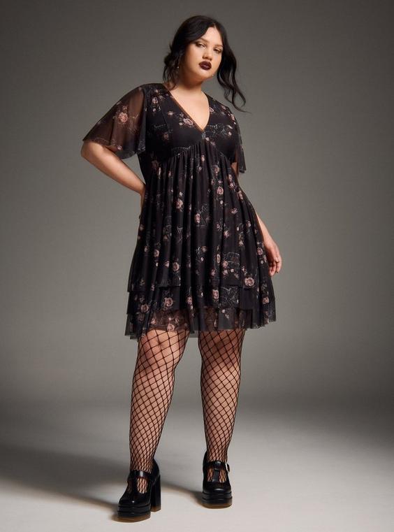 Nightfall Tiered Mini Dress