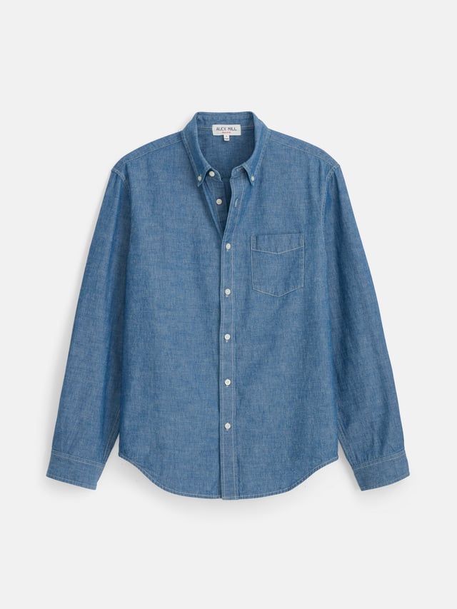 Mill Shirt in Striped Cotton Poplin