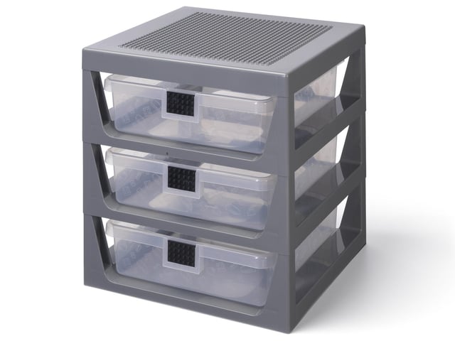 3-Drawer Storage Rack – Gray 5006608 | Other | Buy online at the Official LEGO® Shop US