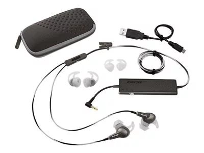Bose QuietComfort 20 (iOS) Acoustic Noise Cancelling Earbuds with mic - Black