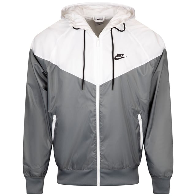 Hooded Windrunner Jacket Smoke Gray/White/Black