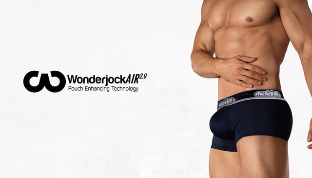 aussieBum Men's WJ Air 2.0 Black Hipster Underwear - M
