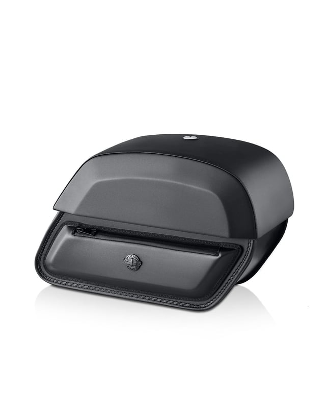 28L - Pantheon Medium Quick Mount Motorcycle Saddlebags For Harley Sportster 883 Iron XL883N