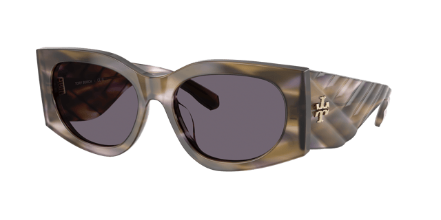 TORY BURCH TY7221U Purple Striated - Women Sunglasses, Purple Lens