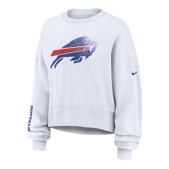 Ladies Buffalo Bills Nike Rivalry Series Oversized Skill Set Crewneck Sweatshirt