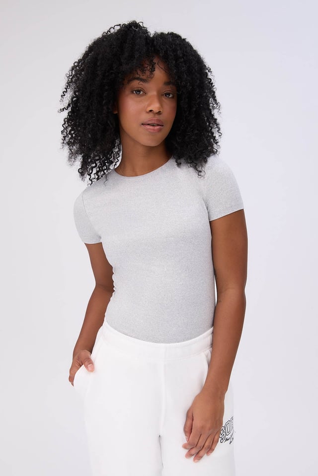Short Sleeve Crew Neck Bodysuit