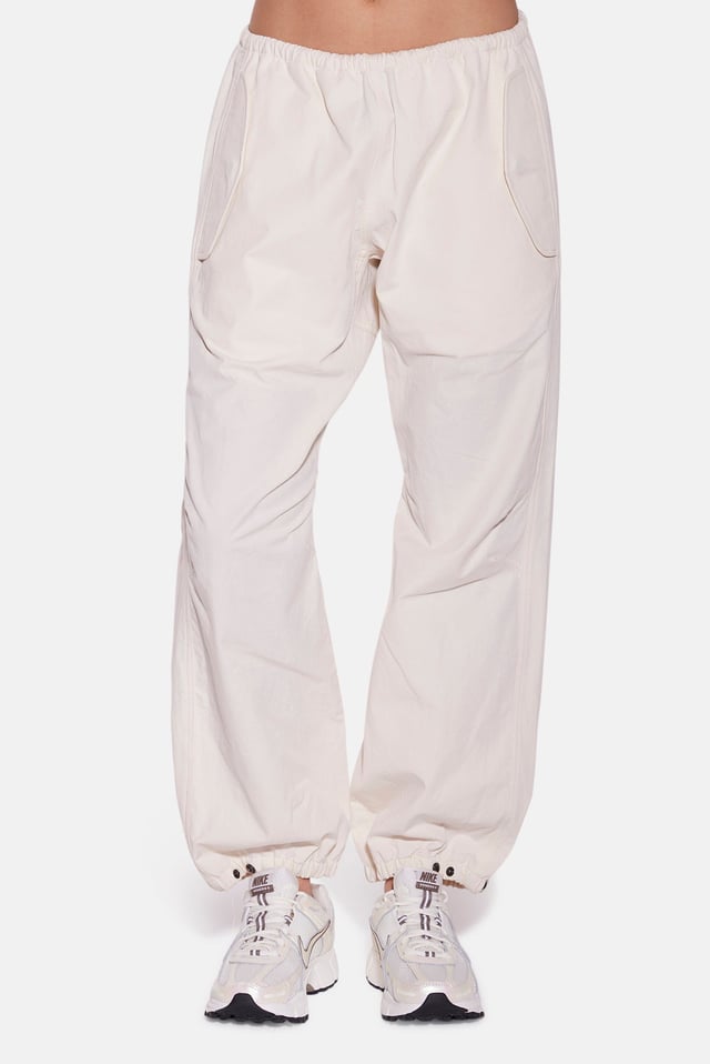 Justine Cotton Parachute Pant Ivory