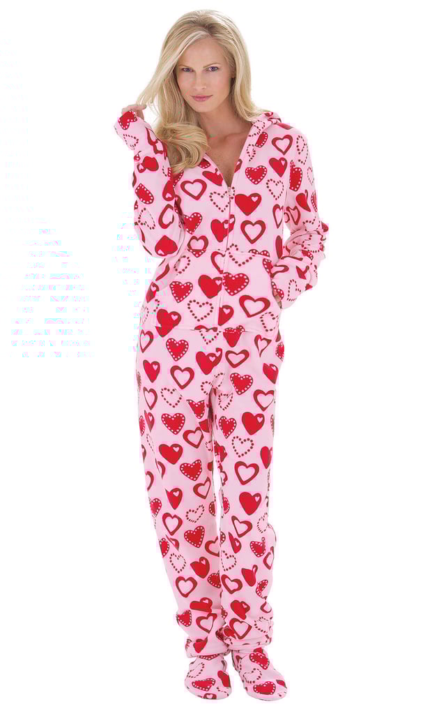 Women's Hoodie-Footie Sweetheart Snuggle Fleece