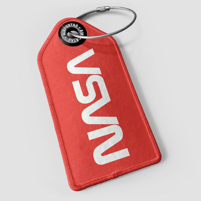 Nasa Worm Logo - Luggage Tag