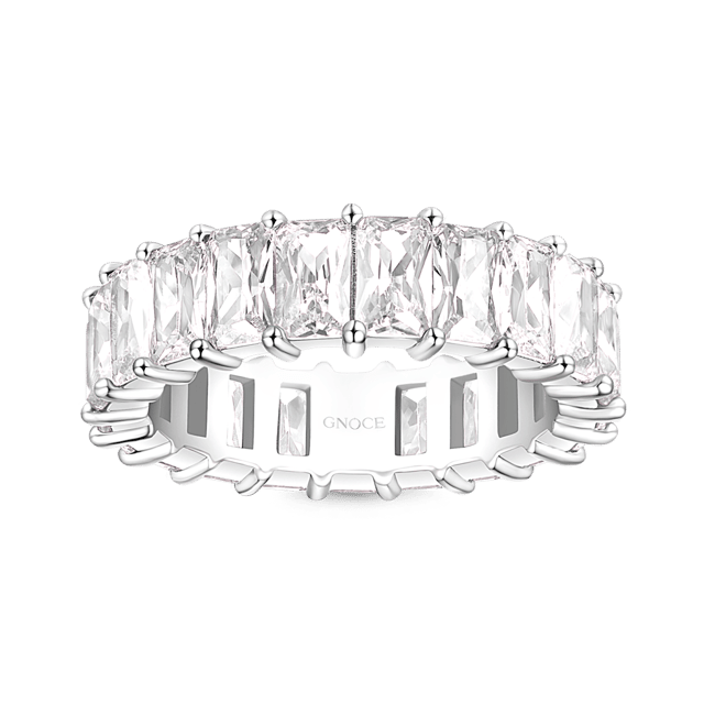 Check this out from gnoce! White Topaz Baguette Cut Band Ring