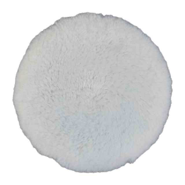 8" White Wool Cutting Pad