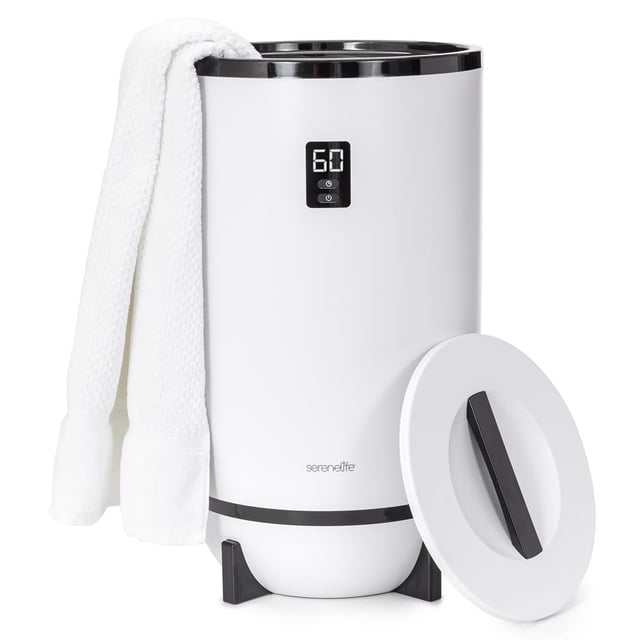 Towel Warmer with Fragrance Holder, Auto Shut Off, Fits 2 Large Towels