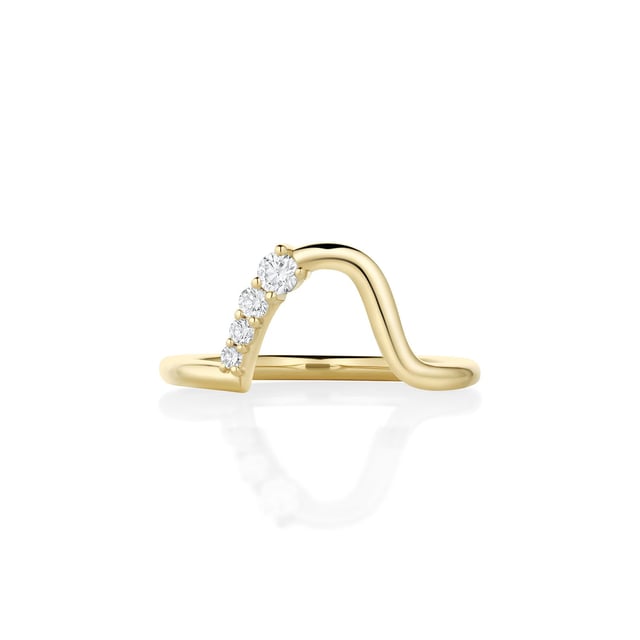 White Diamond Mini Lucy Wave Band