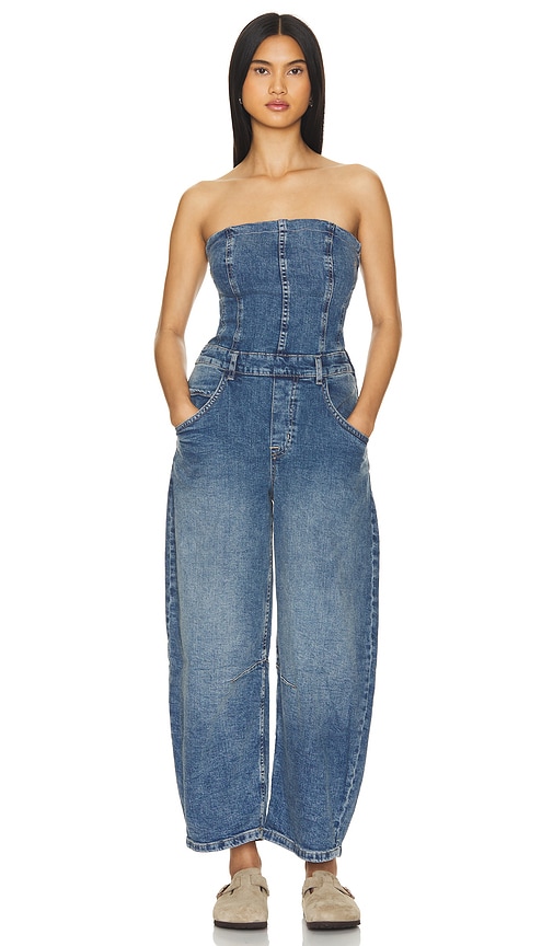 x We The Free Je Suis Pret Barrel Jumpsuit