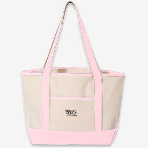 Embroidered Small Deluxe Canvas Tote Bag