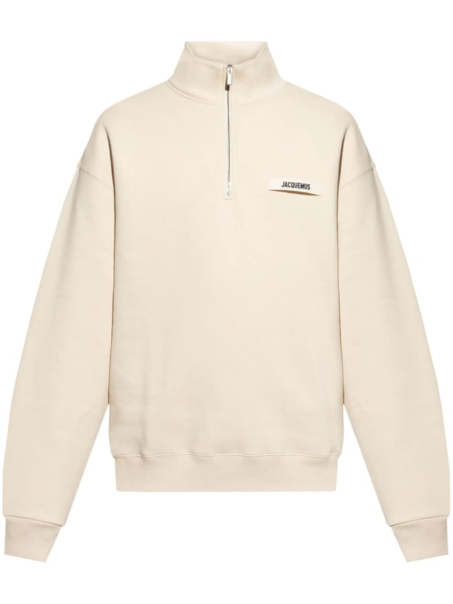 JACQUEMUS Gros Grain Sweatshirt Light Beige