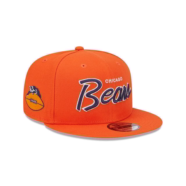 Chicago Bears Orange Script New Era 9FIFTY Snapback Hat