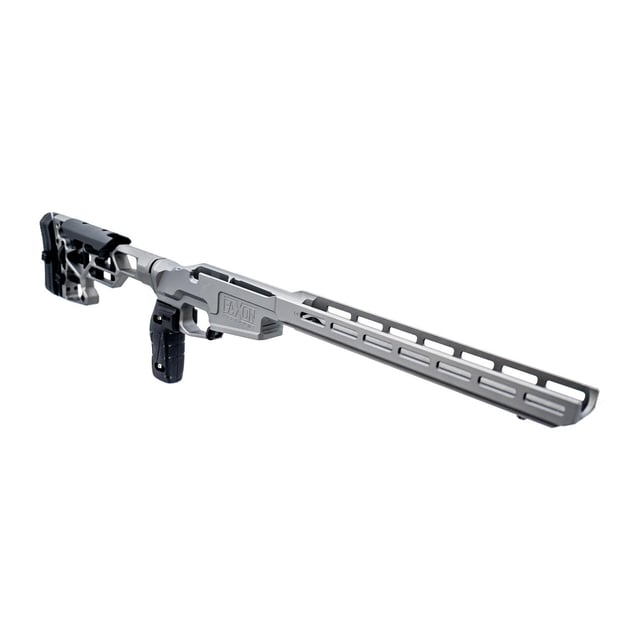 Faxon/MDT Chassis, Skeleton Rifle Stock, Vertical Grip, Tactical Grey