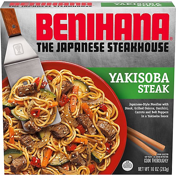Benihana The Japanese Steakhouse Yakisoba Steak Frozen Meal - 10 Oz