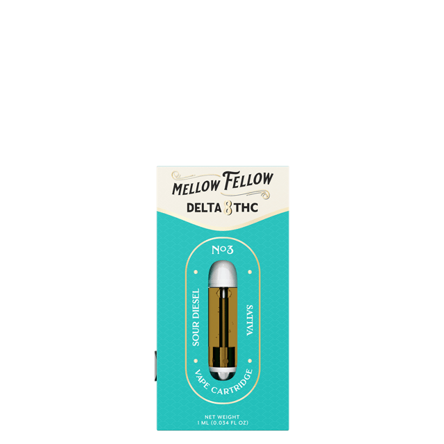 Delta 8 1ml Vape Cartridge - Sour Diesel (Sativa)
