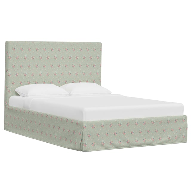 Violet Slipcovered Bed Frame