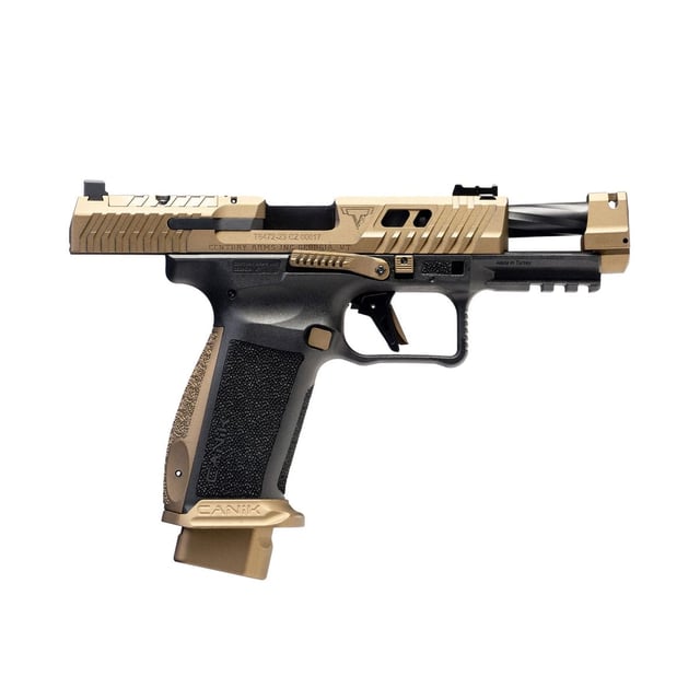CANIK TTI Combat 9mm 4.6in 18rd Bronze Semi-Automatic Pistol (HG7854-N)