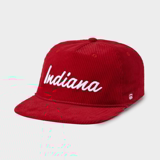 Indiana Hoosiers Retro Script Corduroy Hat