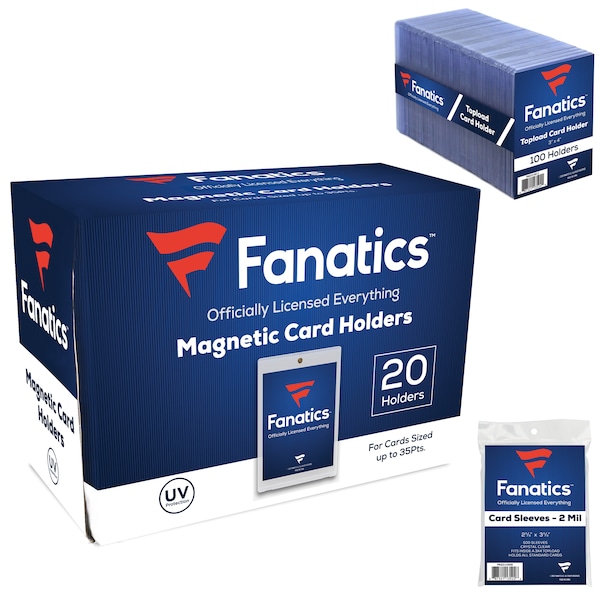 Fanatics 35pt Bundle - 100 Toploaders, 500 Penny Sleeves & 20 Magnetic Holders