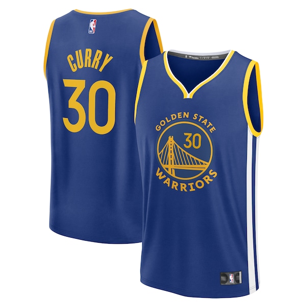 Youth Golden State Warriors Stephen Curry Fanatics Branded Royal Fast Break Replica Player Jersey - Icon Edition