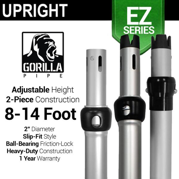 EZ Series - Adjustable Upright w/Slip-Lock (8ft-14ft)