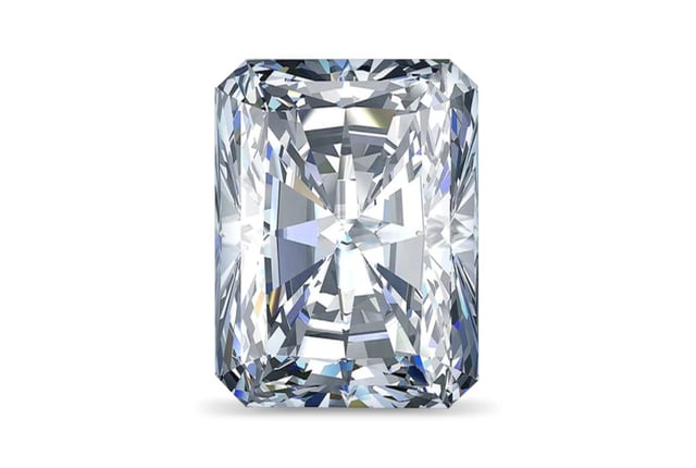 4.05 Carat Radiant Lab Grown Diamond G Color VVS2 Clarity Very Good Cut