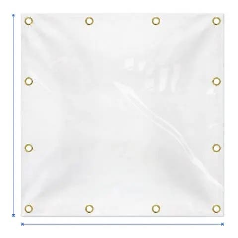 Fire Retardant Clear Vinyl Tarp