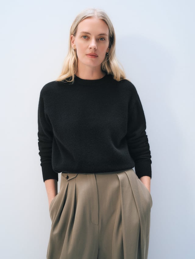 Cashmere Crewneck | Black